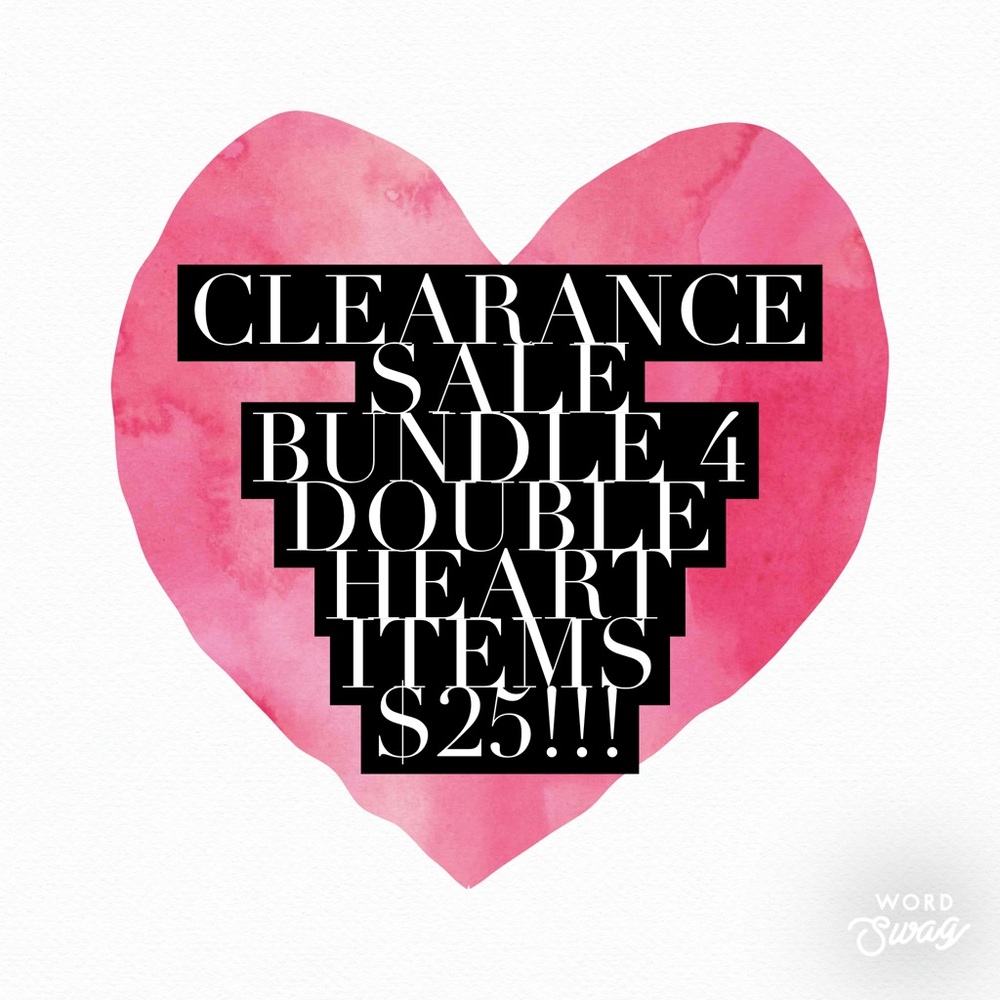 4 Double Hearts Items For $25 - image 1